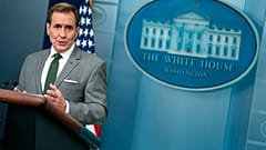 El portavoz de Seguridad Nacional de la Casa Blanca, John Kirby, durante una rueda de prensa en la Casa Blanca el 8 de noviembre