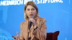 Die stellvertretende ukrainische Ministerpräsidentin für europäische und euro-atlantische Integration Olha Stefanishyna auf dem Warschauer Sicherheitsforum. 4. 10. 2022
