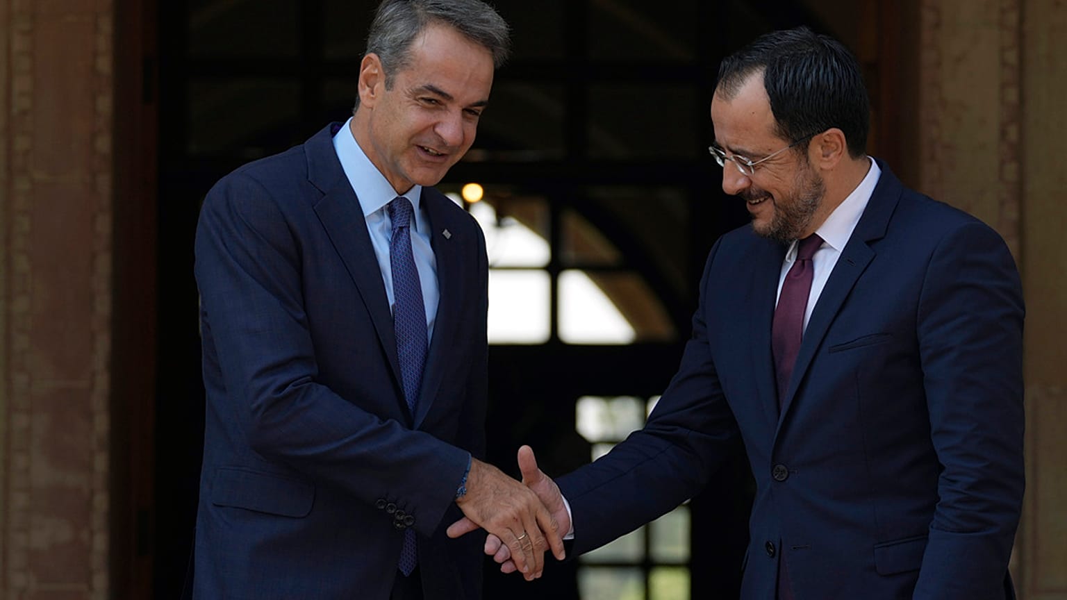 Κυριάκος Μητσοτάκης και Νίκος Χριστοδουλίδης