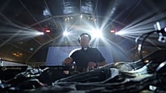 Roman Catholic priest Guilherme Peixoto plays a set, together with the Portuguese Army Symphonic Band, during Army Day celebrations in Viana do Castelo, northern Portugal