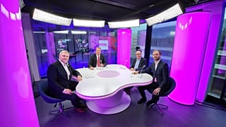 Stefan Grobe mit Riho Terras, Thomas Rudner und Philipp Lausberg
