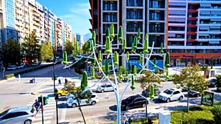 A WindTree in Tirana, Albania.