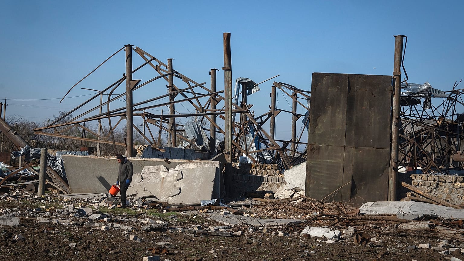 Destrucción en la región de Jersón