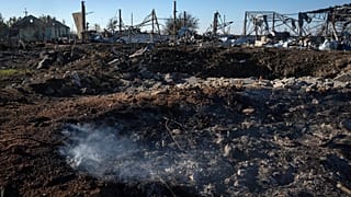 Ερείπια μετά από ρωσικό βομβαρδισμό στην Ουκρανία