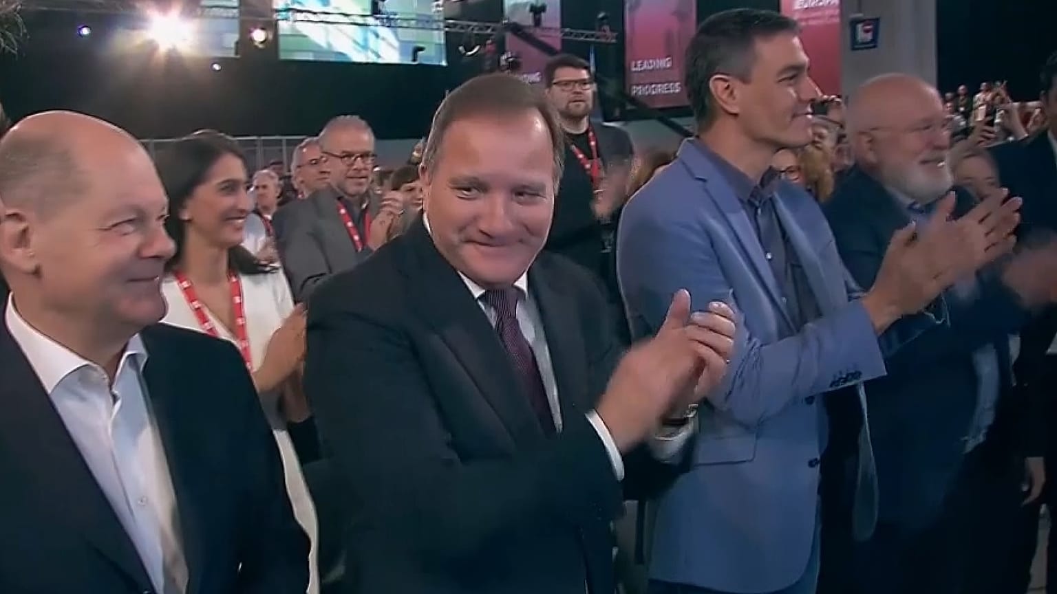 Líderes socialistas europeus em congresso