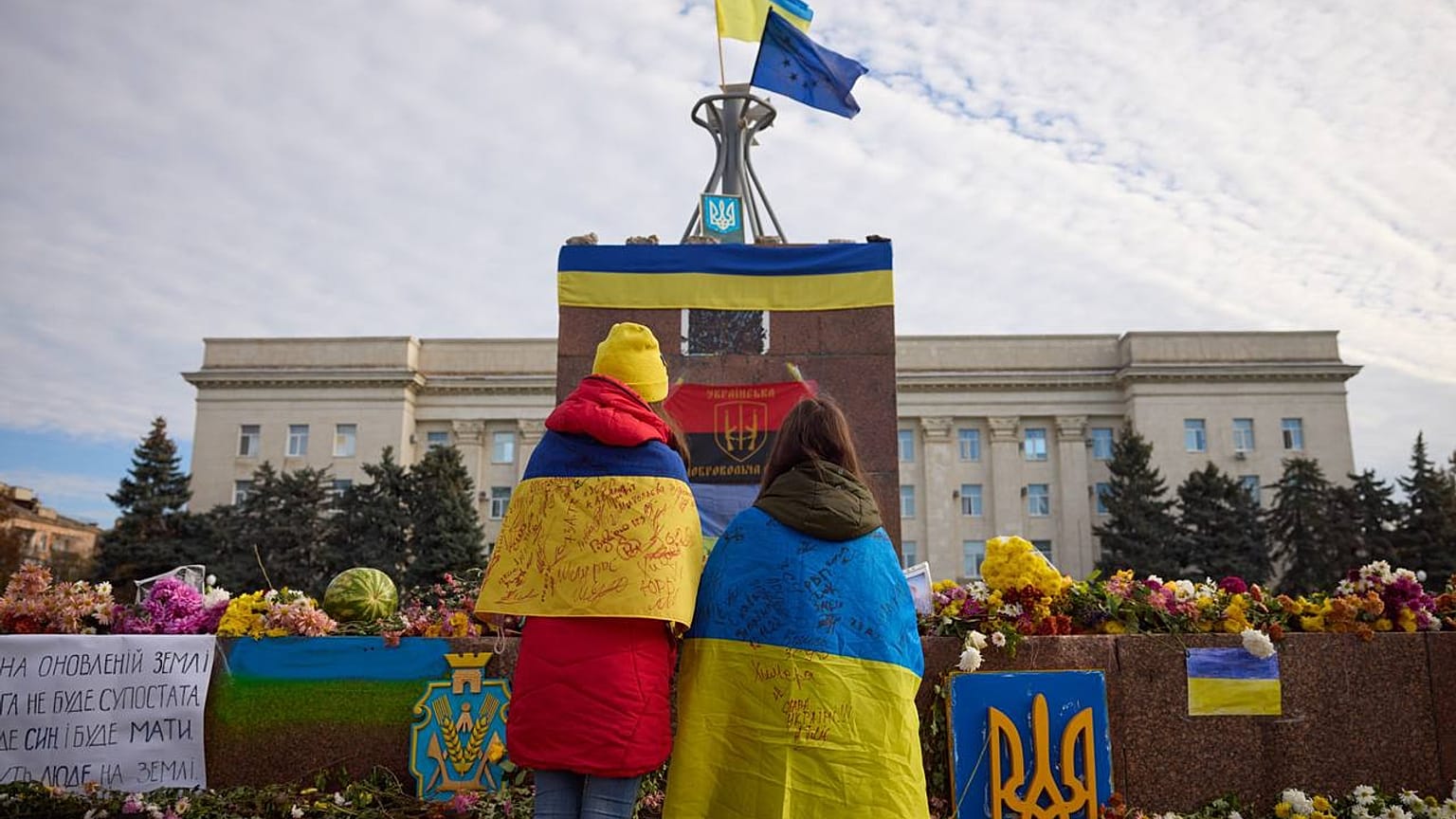 un anno di libertà. (Kherson, 11.11.2023)