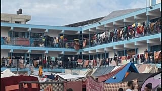 لجأ الفلسطينيون إلى مدرسة جنوبي غزة