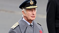 King Charles III during the National Service of Remembrance at The Cenotaph on Sunday