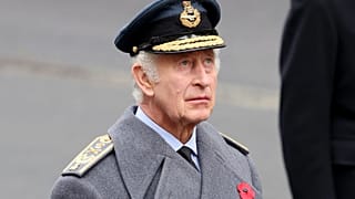 King Charles III during the National Service of Remembrance at The Cenotaph on Sunday