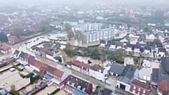 Minden víz alatt Pas-de-Calais megyében 2023. november 12-én