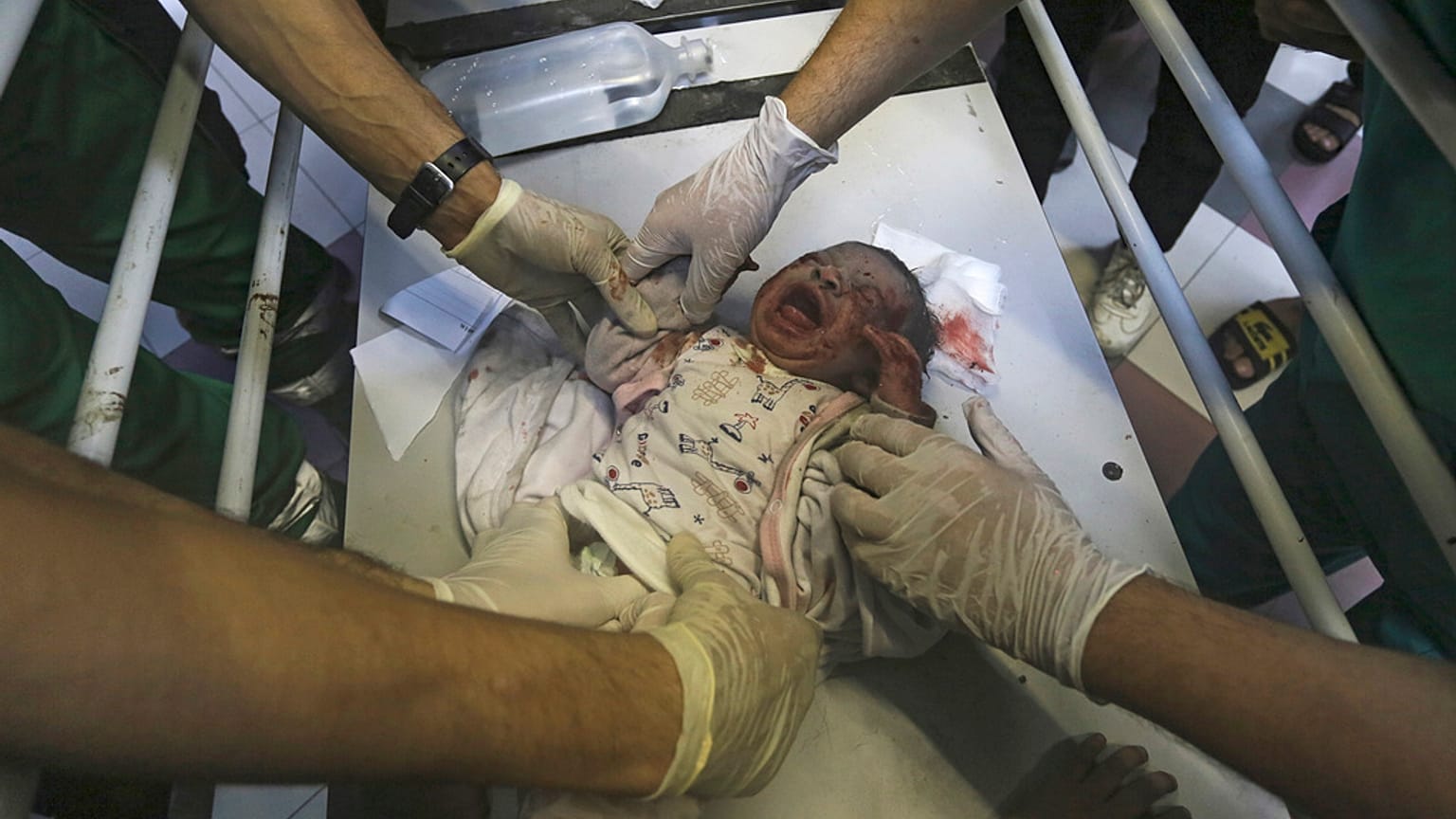 Baby im Al-Shifa-Krankenhaus am 23.10.2023