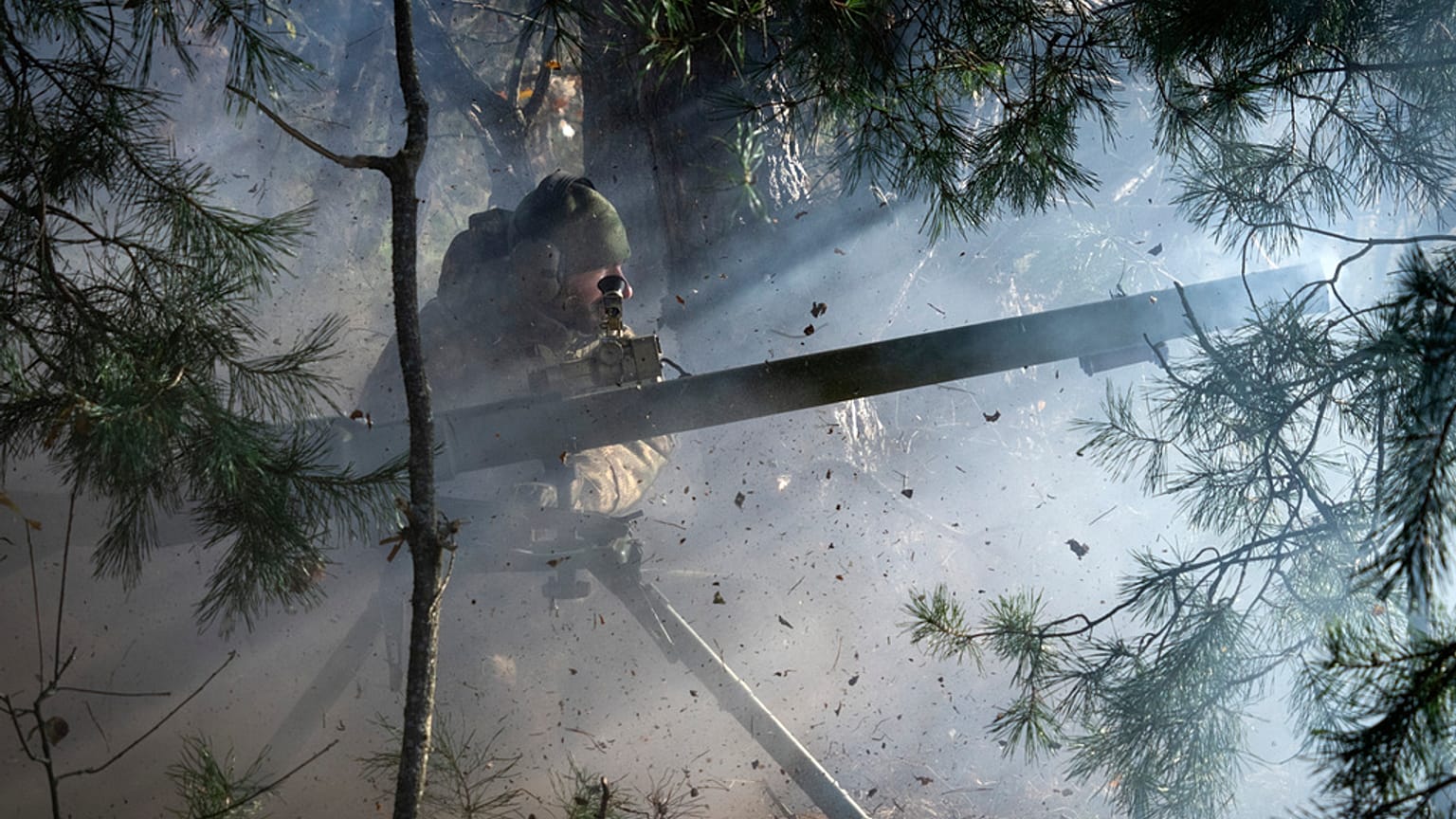 Soldat der Ukraine an der Front