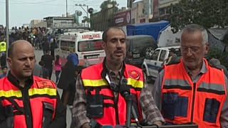مؤتمر صحفي مشترك لرؤساء بلديات قطاع غزة