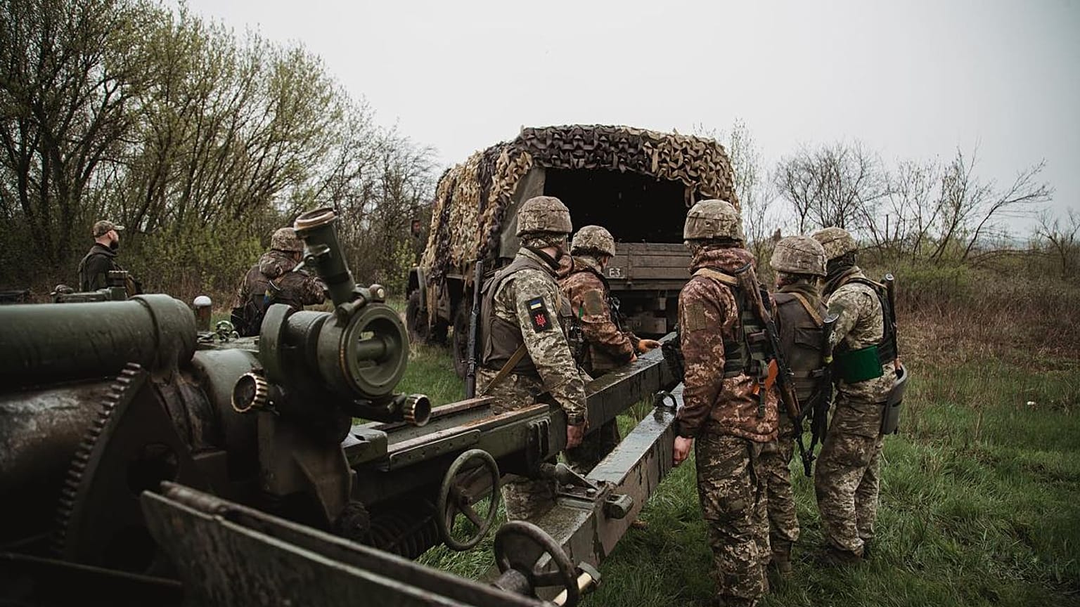 Soldati dell'esercito ucraino. 