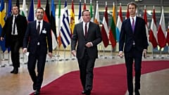 Ministros à chegada ao Conselho Europeu para reunião de Defesa