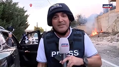 Journalists in southern Lebanon say they were targeted by Israeli strikes on Monday.
