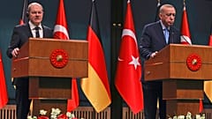 Almanya Başbakanı Olaf Scholz, Cumhurbaşkanı Recep Tayyip Erdoğan