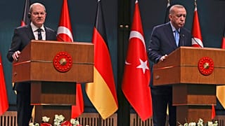 Almanya Başbakanı Olaf Scholz, Cumhurbaşkanı Recep Tayyip Erdoğan