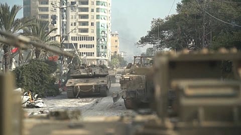 Israeli military releases footage said to show combat activity in Gaza Strip