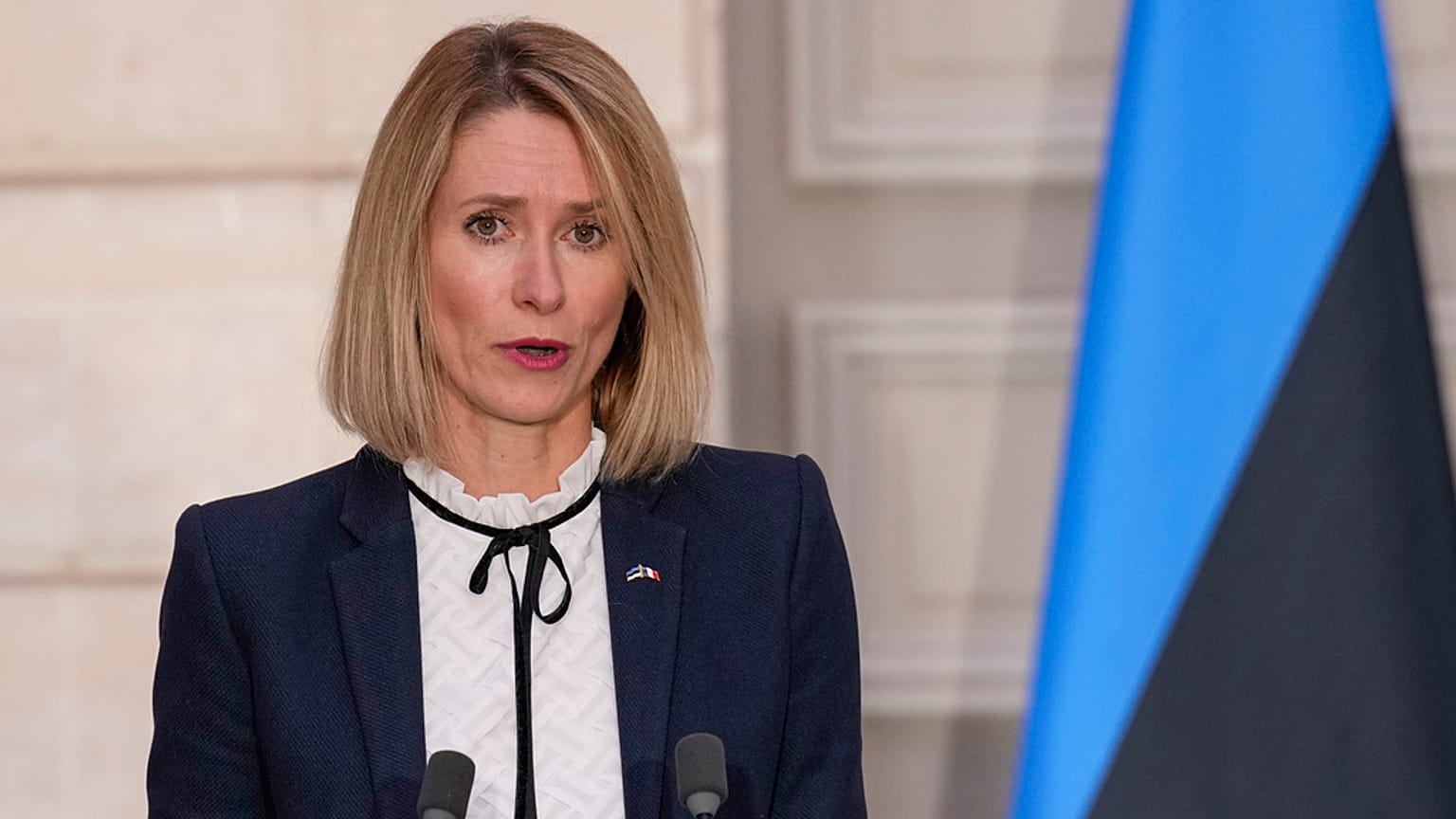 Kaja Kallas észt kormányfő