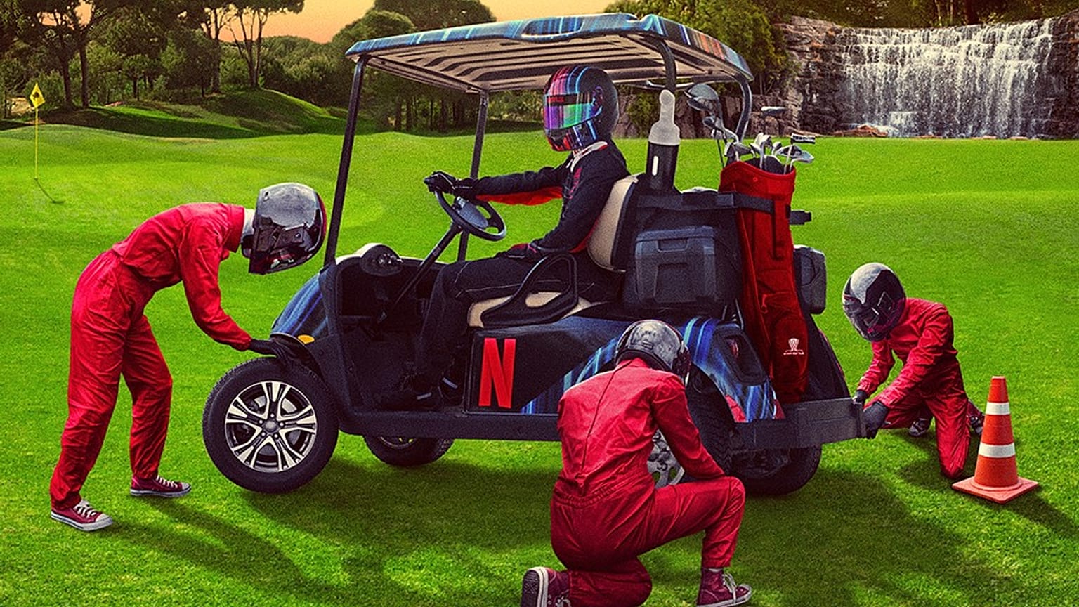 Formula 1 meets golf in wacky Netflix Cup ahead of Las Vegas GP