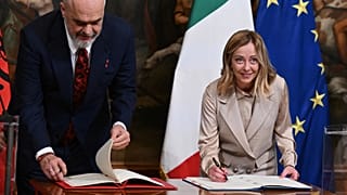 Under the protocol, Italy will process up to 36,000 asylum claims in two centres built on Albanian soil.
