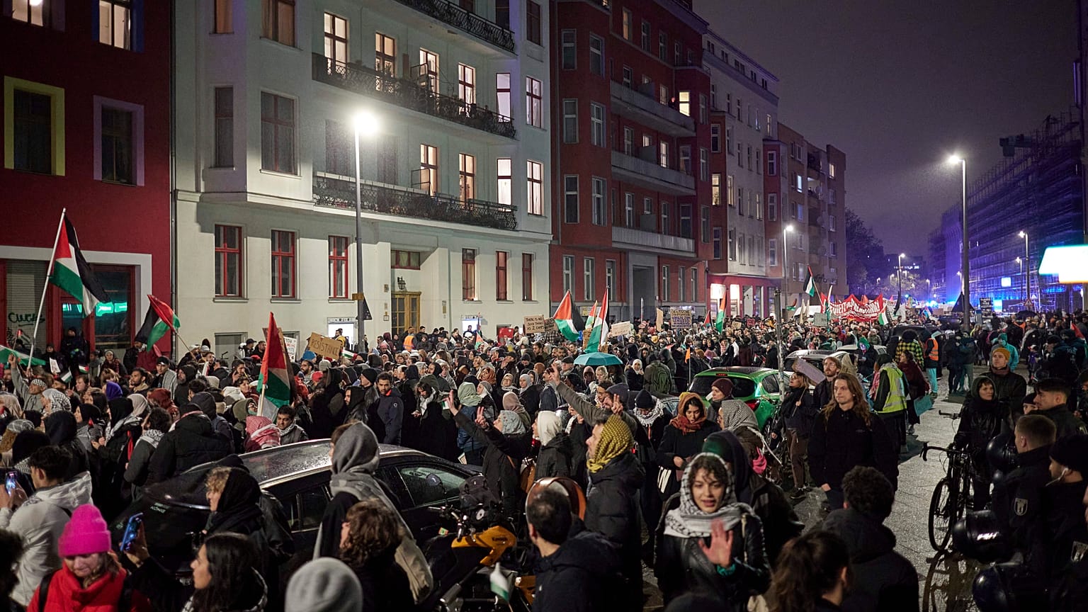 مظاهرة مؤيدة للفلسطينيين في برلين، السبت، 11 نوفمبر، 2023