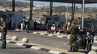 Aftermath of attack near Jerusalem