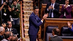 بيدرو سانشيز في البرلمان الإسباني