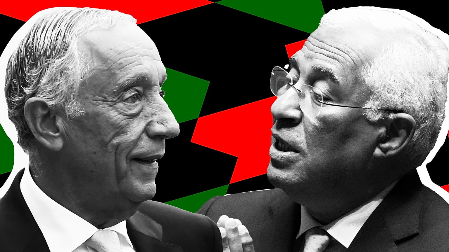 Former Prime Minister António Costa and Portugal's President Marcelo Rebelo de Sousa.