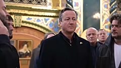 Der neue britische Außenminister David Cameron in der Ukraine 