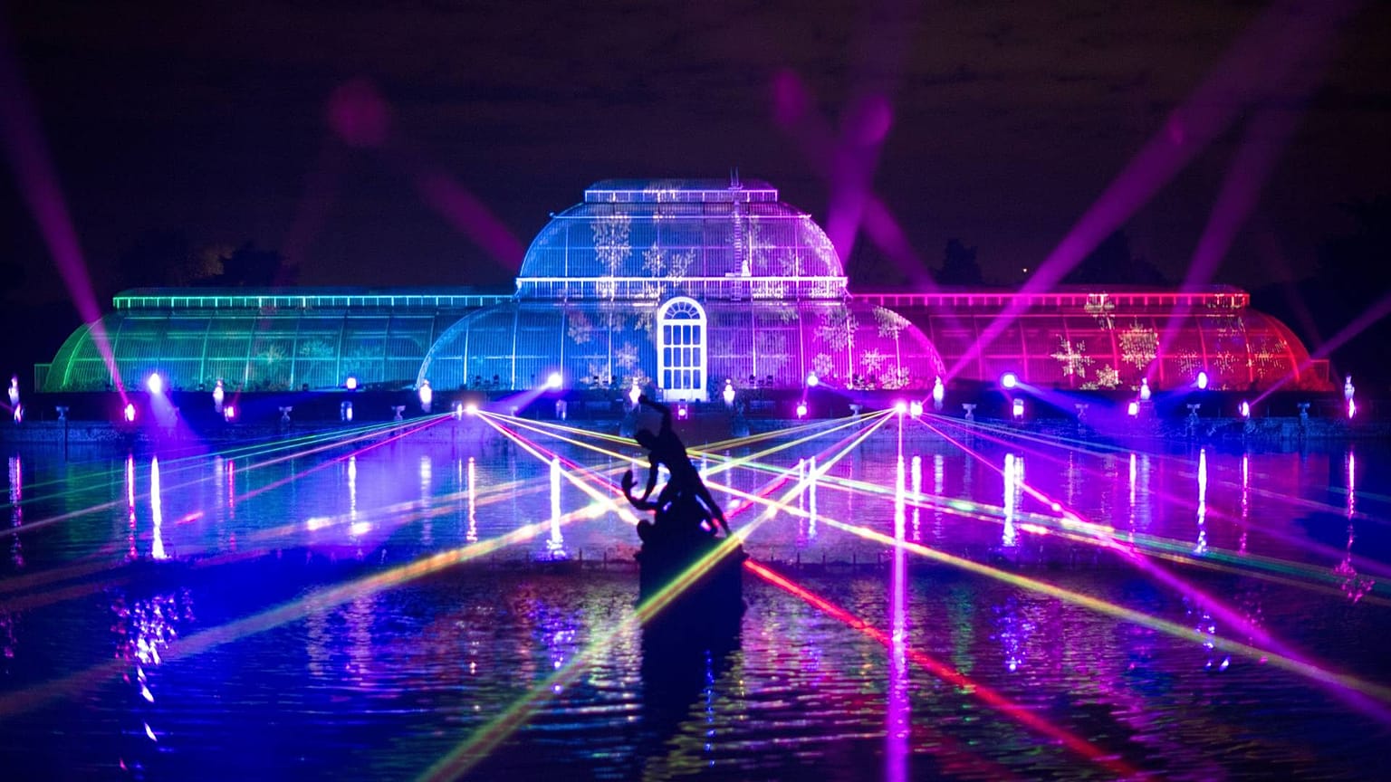 The Palm House finale, Christmas at Kew 2019. 