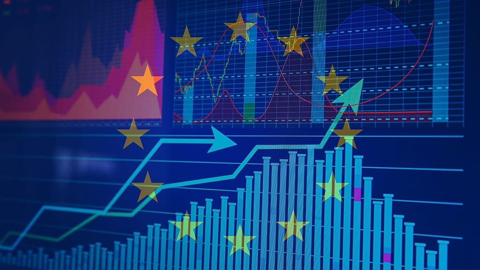 Stock image of European stocks