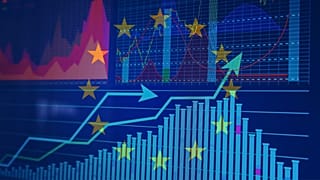 Stock image of European stocks