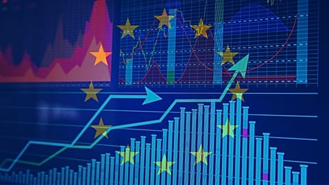Stock image of European stocks