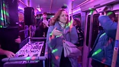 People in Budapest celebrating its 150th birthday.  