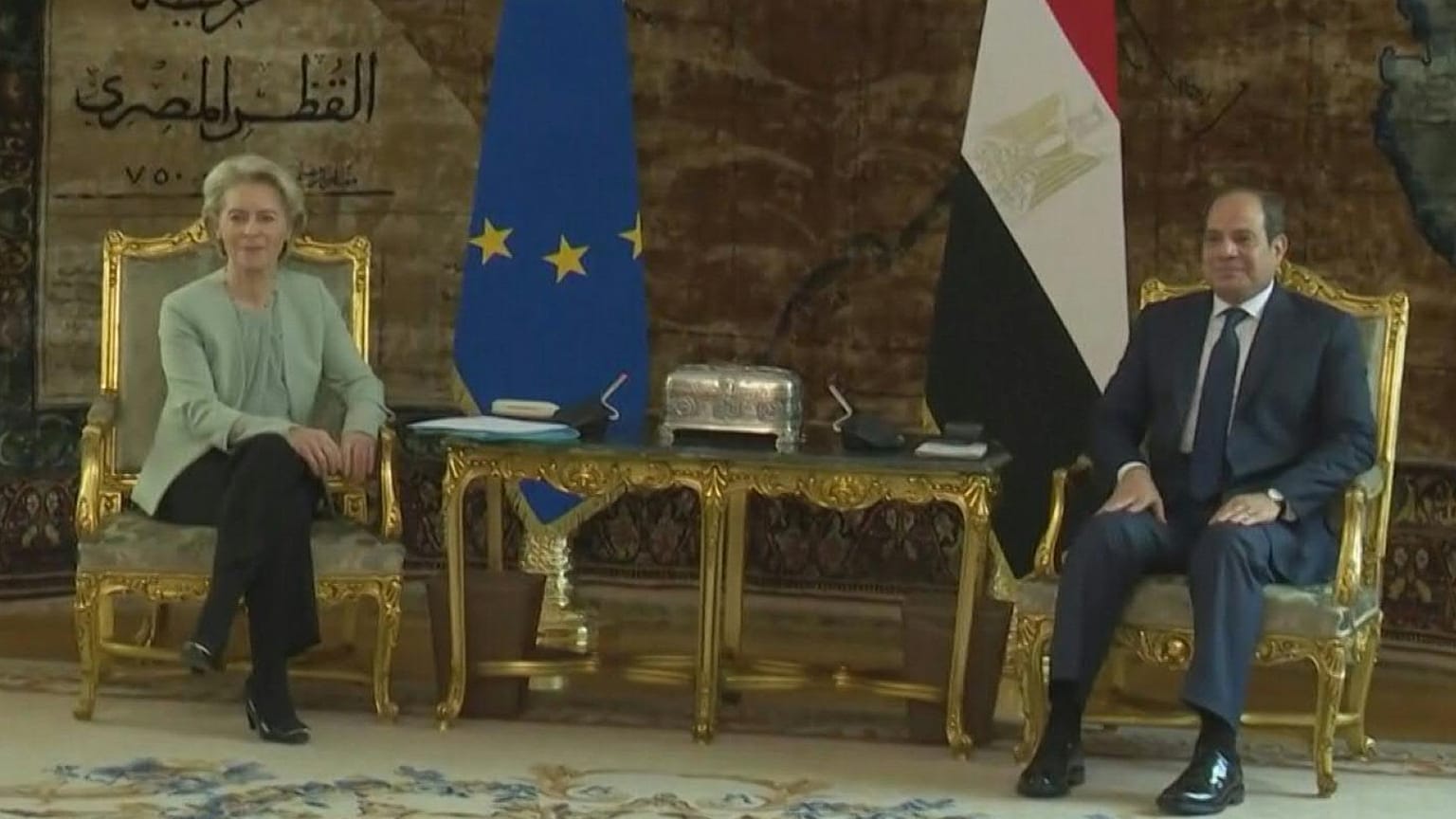 لقاء فون دير لايين بالسيسي