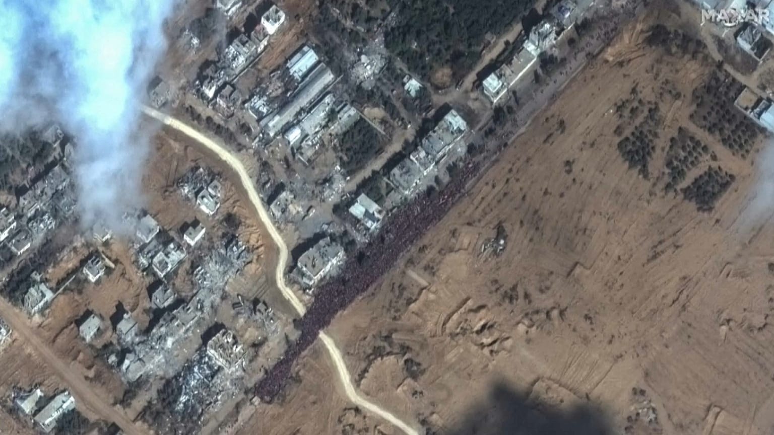 نزوح جماعي للفلسطينيين في غزة