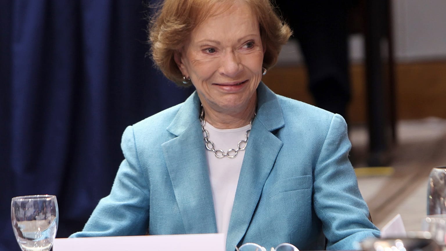 La ex primera dama de EEUU Rosalynn Carter, durante un evento en Atlanta en 2011