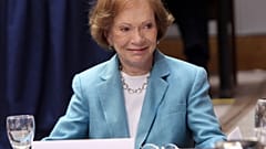 La ex primera dama de EEUU Rosalynn Carter, durante un evento en Atlanta en 2011