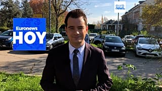 Juan Carlos de Santos presentando el informativo Euronews Hoy