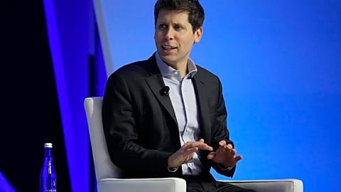 Open AI CEO Sam Altman participates in a discussion entitled "Charting the Path Forward: The Future of Artificial Intelligence" during the Asia-Pacific Economic Cooperation