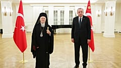 Ο Οικουμενικός Πατριάρχης Βαρθολομαίος από παλαιότερη συνάντησή του με τον Τούρκο πρόεδρο Ρετζέπ Ταγίπ Ερντογάν