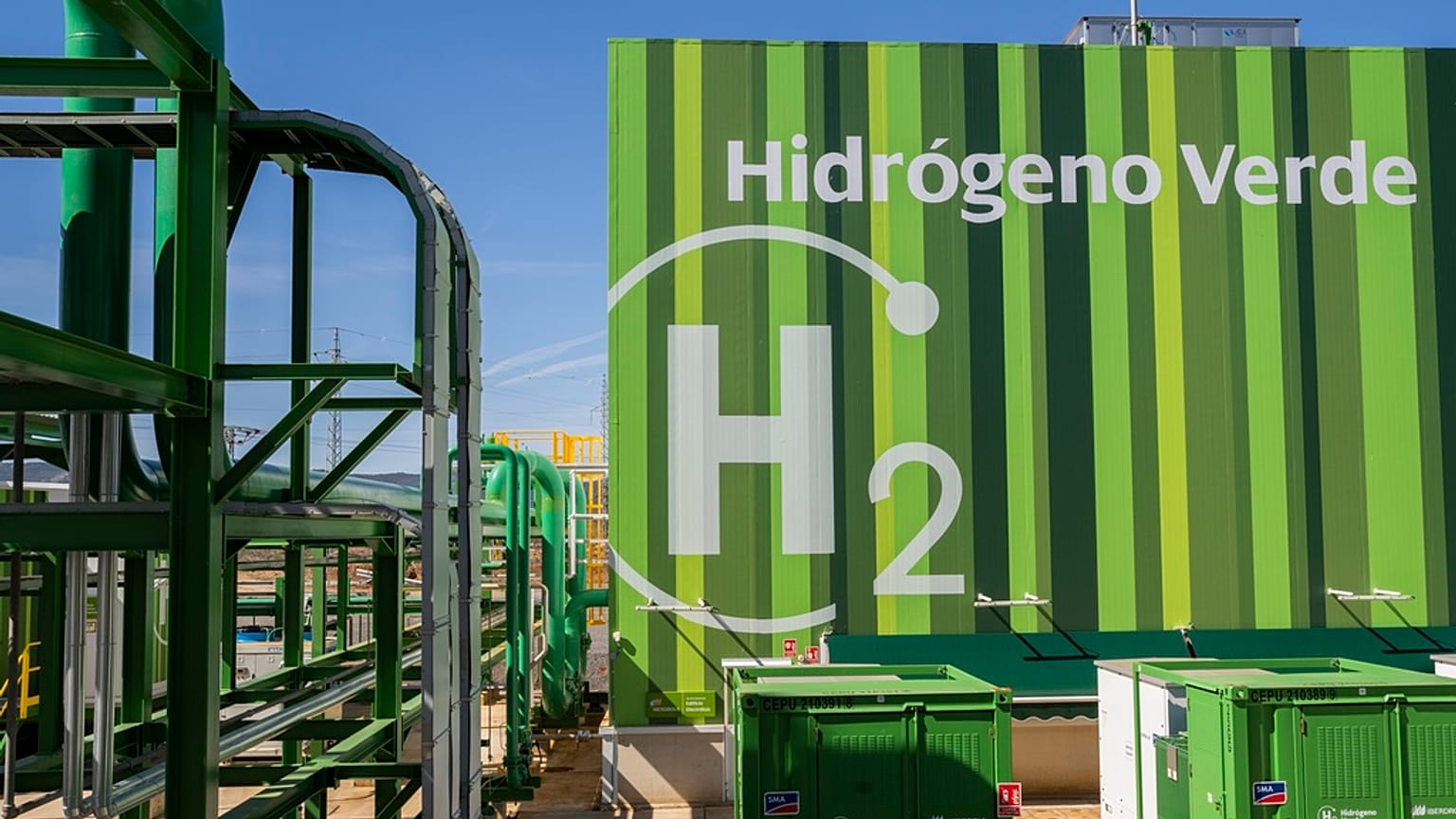 Eine Wasserstoff-Anlage von Iberdrola in Puertollano in Zentralspanien