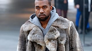 File: Kanye West arrives at Givenchy's men's winter fashion show in Paris, January 2014