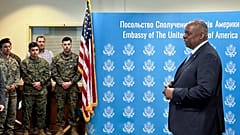 Llyod Austin in Kiew in der Ukraine
