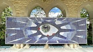 John Lennon’s psychedelic pool mosaic heads to auction