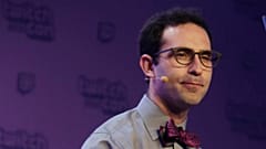 Then-Twitch CEO Emmett Shear speaks during the keynote address during Twitchcon at Moscone West in San Francisco on September 25, 2015.