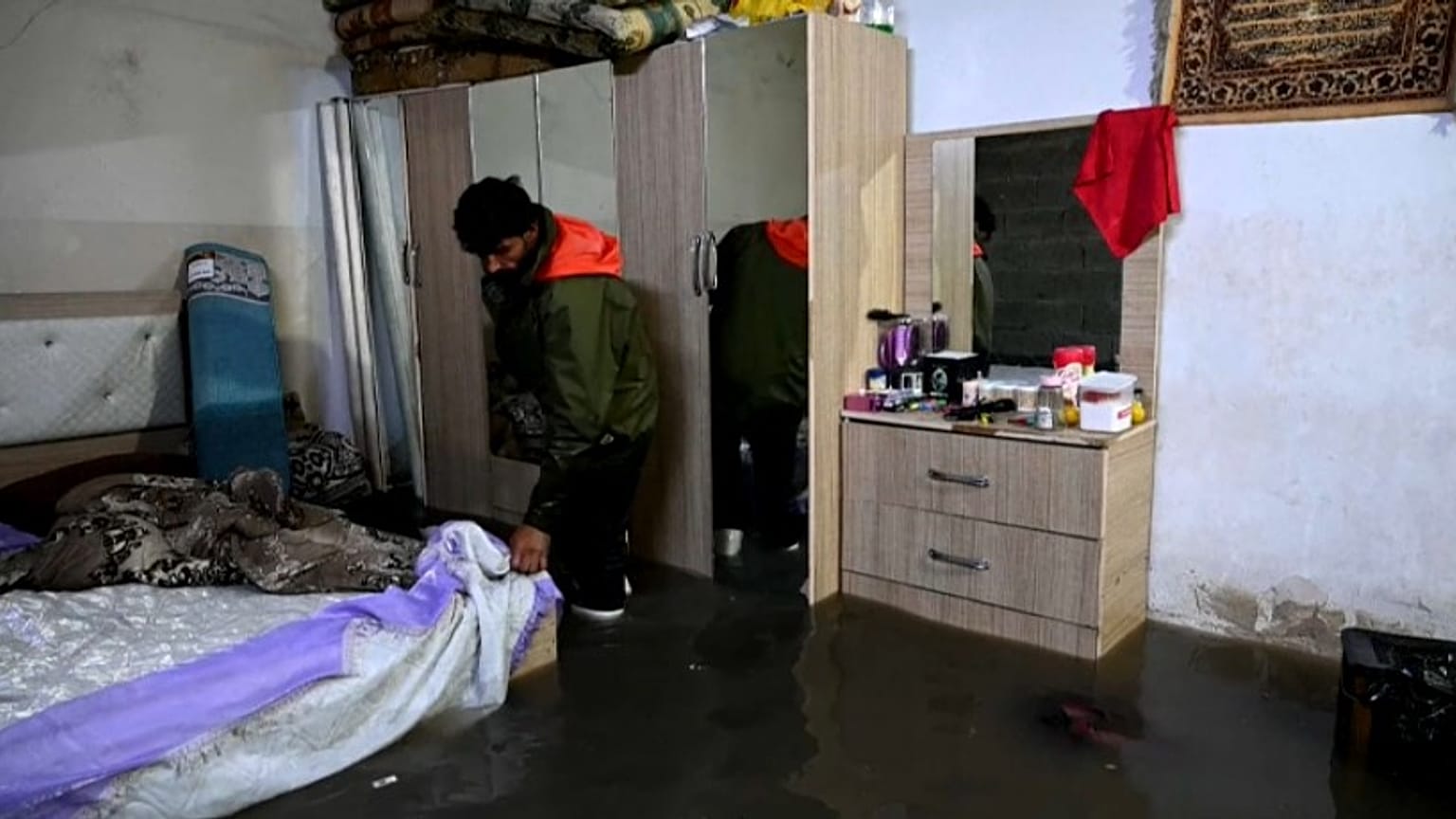 Inondations à Erbil, dans le Nord de l'Irak.