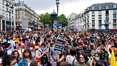 Manifestation de la Gay Pride à Paris.
